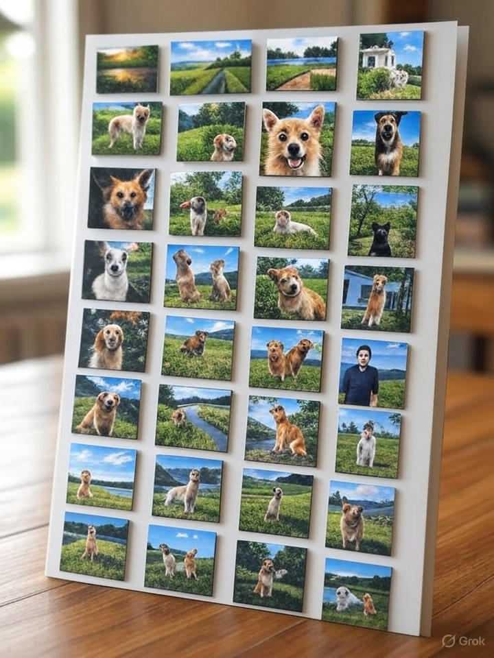 12 Custom 2x2-Inch Magnets Package